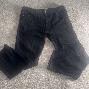 Levis 541 Jeans Mens 42x34 Black Dark Wash 18181-0147